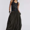 Ramona Burnout-Weste in Schwarz