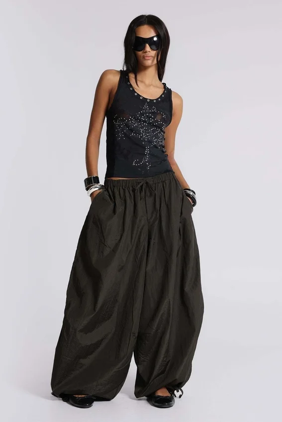 Ramona Burnout-Weste in Schwarz