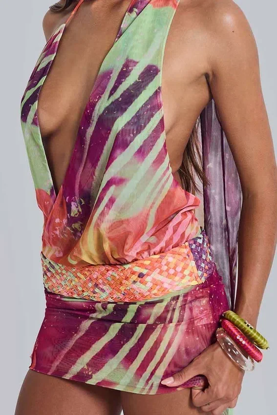 Rückenfreies Minikleid „Kalmia“