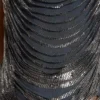 Rückenfreies Oberteil mit Bändern im Kettenhemd-Look