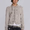„Rebel Military“-Jacke in Lehm