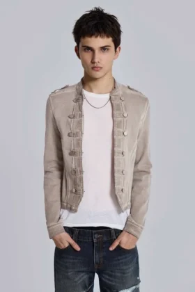 „Rebel Military“-Jacke in Lehm