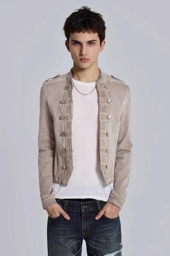 „Rebel Military“-Jacke in Lehm