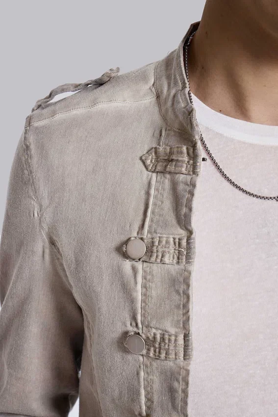 „Rebel Military“-Jacke in Lehm