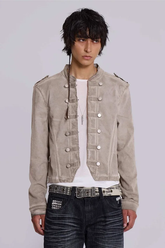 „Rebel Military“-Jacke in Lehm