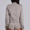 Rebel Military Mini-Shorts in der Farbe „Clay“