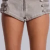 Rebel Military Mini-Shorts in der Farbe „Clay“