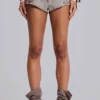 Rebel Military Mini-Shorts in der Farbe „Clay“