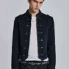 Rebel-Militärjacke in gewaschenem Schwarz