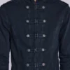 Rebel-Militärjacke in gewaschenem Schwarz
