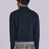 Rebel-Militärjacke in gewaschenem Schwarz