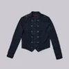 Rebel-Militärjacke in gewaschenem Schwarz