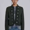 „Rebel“ Militärjacke in Khaki