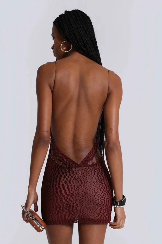 Rhyxa-Minikleid mit Schnürung
