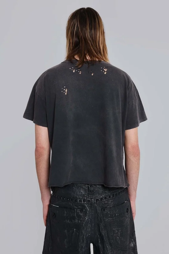 Rock Revival „Distressed National“ Cropped-T-Shirt