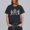 Rock Revival „Distressed National“ Cropped-T-Shirt