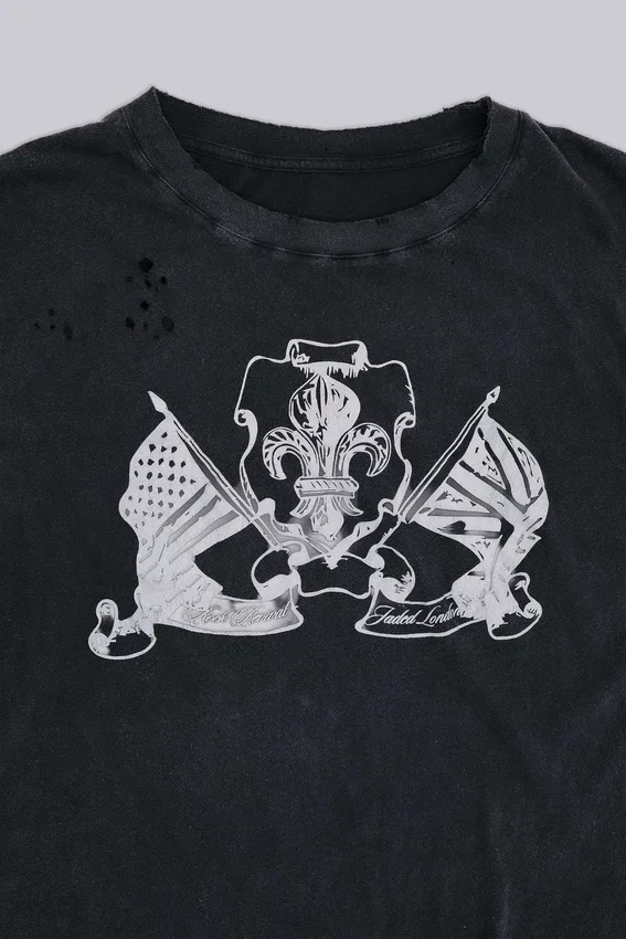 Rock Revival „Distressed National“ Cropped-T-Shirt