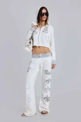 Rock Revival Hoodie mit Grafik und Nieten
