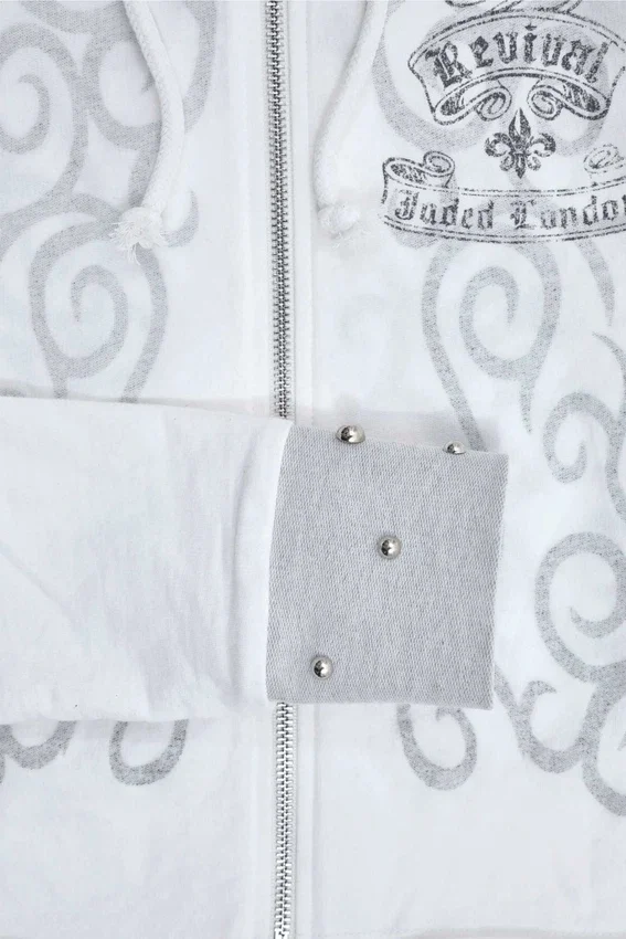 Rock Revival Hoodie mit Grafik und Nieten