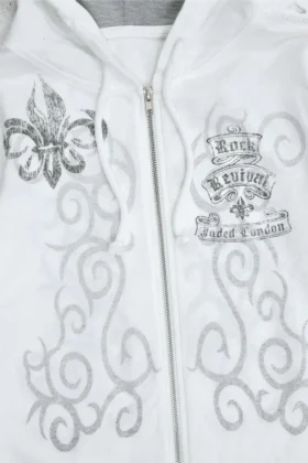 Rock Revival Hoodie mit Grafik und Nieten