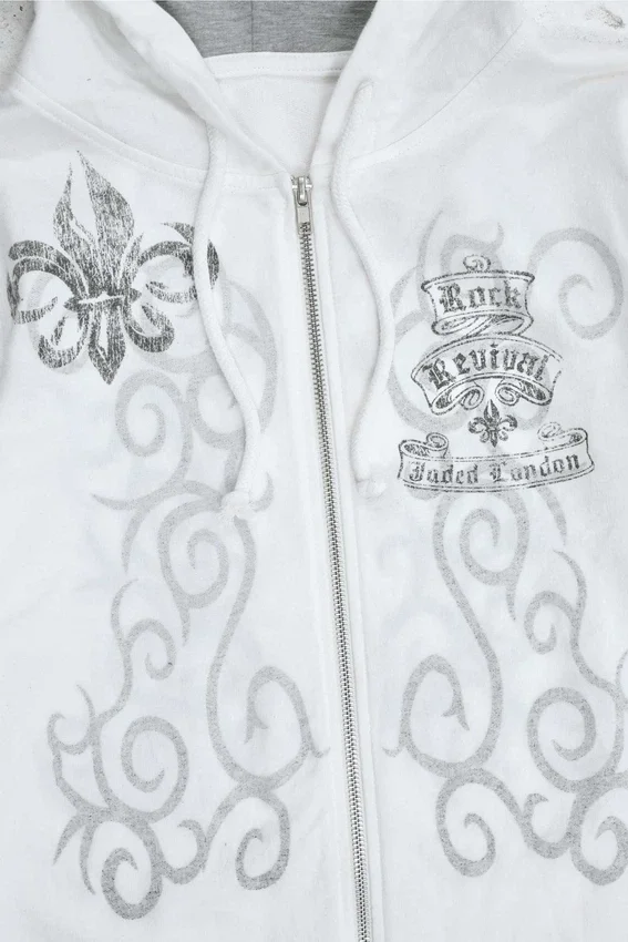 Rock Revival Hoodie mit Grafik und Nieten