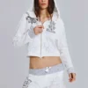 Rock Revival Hoodie mit Grafik und Nieten