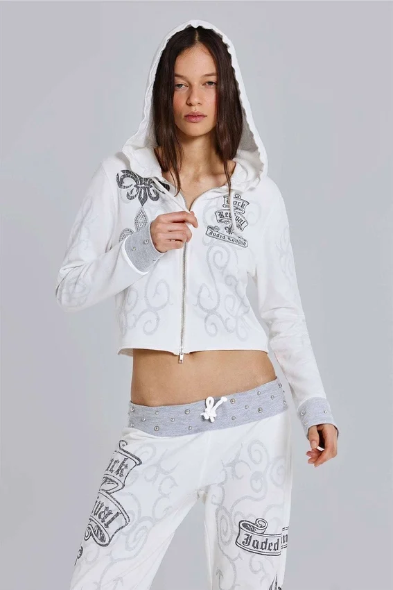 Rock Revival Hoodie mit Grafik und Nieten