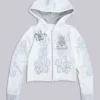 Rock Revival Hoodie mit Grafik und Nieten