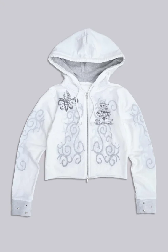 Rock Revival Hoodie mit Grafik und Nieten