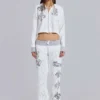 Rock Revival Hoodie mit Grafik und Nieten