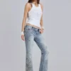 Rock Revival „Madison“ Bootcut-Jeans mit Verzierungen