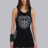 Rock Revival Mini-Kleid im Westen-Stil mit Strass-Fleur-de-Lis-Motiv