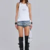 Rock Revival Strass-Fleur-de-Lis-Oberteil