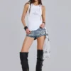 Rock Revival verzierte Denim-Minishorts