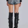 Rock Revival verzierte Denim-Minishorts