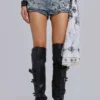 Rock Revival verzierte Denim-Minishorts