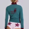 Rosa „No. 13 Football“-Minishorts