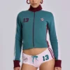 Rosa „No. 13 Football“-Minishorts