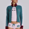 Rosa „No. 13 Football“-Minishorts