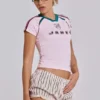 Rosa Nr. 13 Fußball-Baby-T-Shirt