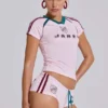 Rosa Nr. 13 Fußball-Baby-T-Shirt