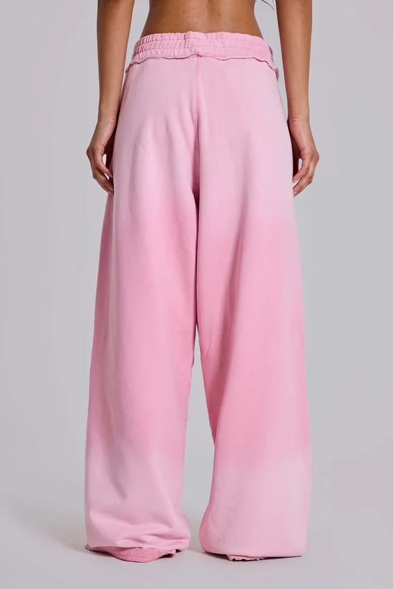 Rosa sportliche, weite „Monster Joggers“-Jogginghose