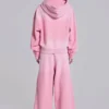 Rosa sportliche, weite „Monster Joggers“-Jogginghose