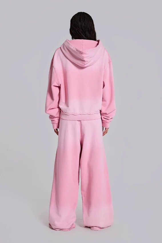 Rosa sportliche, weite „Monster Joggers“-Jogginghose