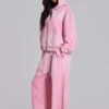 Rosa sportliche, weite „Monster Joggers“-Jogginghose