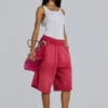 Rote „Sport Stripe Monster Joggers“-Shorts