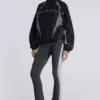 Rynna Sportliche Bootcut-Hose mit Umschlag