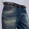 Saddle Skinny Brauner Ledergürtel