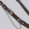 Saddle Skinny Brauner Ledergürtel