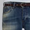 Saddle Skinny Brauner Ledergürtel